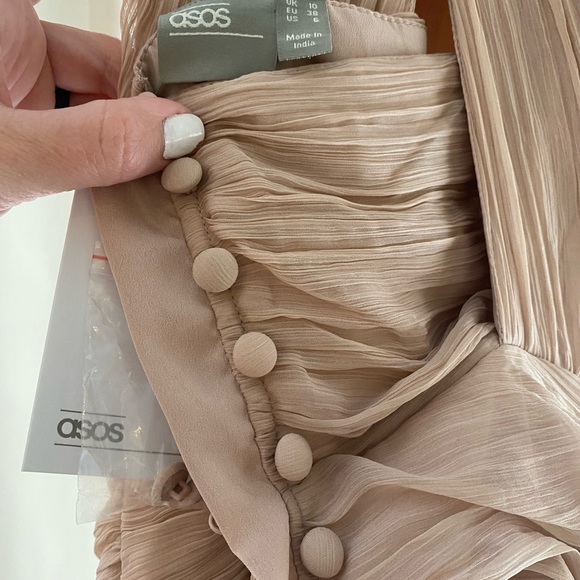 ASOS design pinny bridesmaid maxi dress NWT size 6 - Picture 11 of 16